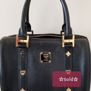 MCM Boston bag - 25 black leather